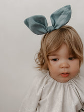 Load image into Gallery viewer, Linen Bunny Ear Headband
